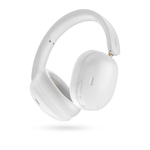 Noise Newly Launched Airwave Max XR Wireless Over-Ear Headphones with 120H Playtime, ANC, HFA Tech, Spatial Audio, Dual Pairing,BT V6.0(Pearl Beige)