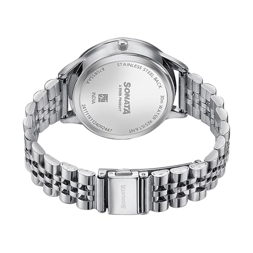 Sonata Wedding Edit Quartz Multifunction Silver Dial Stainless Steel Strap Watch for Women - Image 6