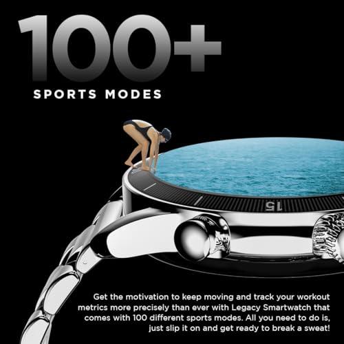 Fire-Boltt Legacy Luxury Smart Watch with 1.43” AMOLED, Bluetooth Calling, Wireless Charging, Voice Assistant, 110+ Sports Modes & Health Tracking, Smart Watch for Man & Woman– Black SS - Image 11