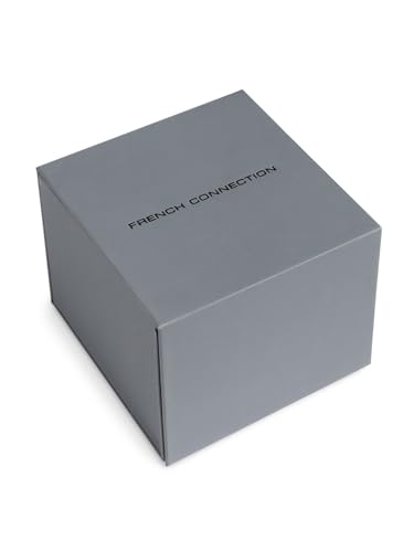 French Connection 3 Hands Brown Round Dial Leather Strap Casual Premium MOP Feature Wrist Watch for Women - FCB11BRL - Image 8