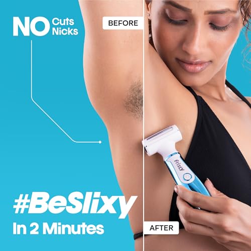 Frizty Adjustable 4 in 1 Face & Body Hair Trimmer for Women | 4 Heads- Bikini & Body Shaver, Face & Eyebrow, Nose and Ear Trimmer | Rechargeable | Full Body Hair Removal Machine for Women - Image 5