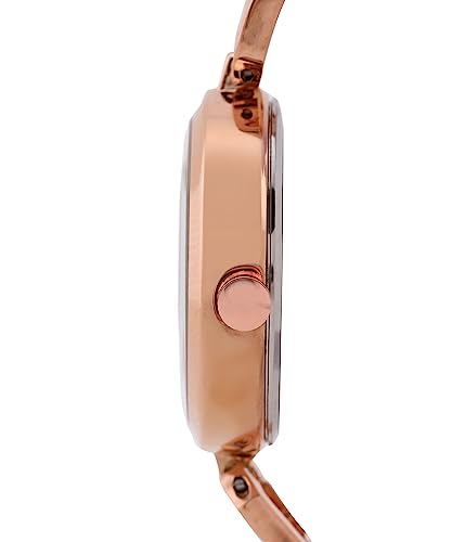 French Connection Gazellle Rose Gold Round Analog Watch with Rose Metal Strap for Women - FCN00092F - Image 6
