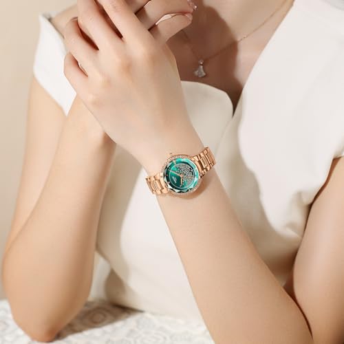 NIBOSI Watches for Woman Analog Quartz Rose Gold Stainless Steel Band Fashion Luxury Ladies Wrist Watch Diamond Stylish Elegant Watches Waterproof - Image 6