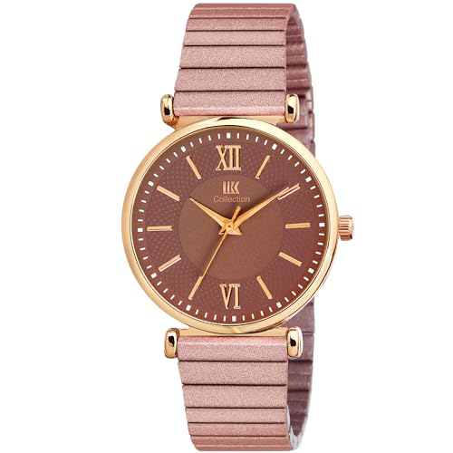 IIK COLLECTION Watches for Women Round Dial |Analogue Quartz Movemnet Ladies Watch|Long Battery Life|Metal Bracelet Chain Strap|Double Lock Clasp Safety Watches for Girls - Image 6