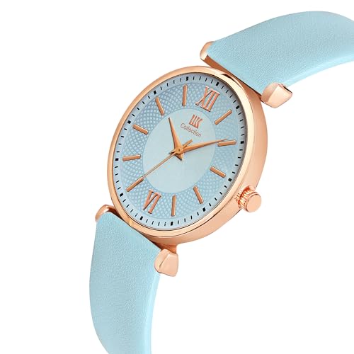 IIK COLLECTION Watches for Women Round Dial |Analogue Quartz Movemnet Ladies Watch|Long Battery Life|Leather Bracelet Strap|Buckle Lock Clasp Safety Watches for Girls - Image 6