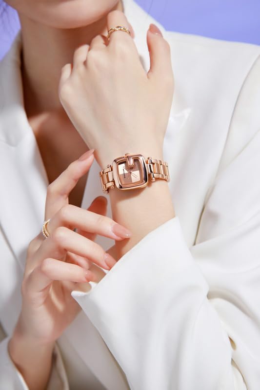 Giordano Monogram Watch for Women Dial with Metal & Leather Strap Fashionable Design, Water Resistant Quartz Analog – Perfect for Casual & Office Wear - Image 3