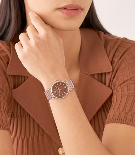 IIK COLLECTION Watches for Women Round Dial |Analogue Quartz Movemnet Ladies Watch|Long Battery Life|Metal Bracelet Chain Strap|Double Lock Clasp Safety Watches for Girls - Image 4