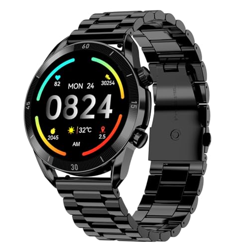 Fire-Boltt Legacy Luxury Smart Watch with 1.43” AMOLED, Bluetooth Calling, Wireless Charging, Voice Assistant, 110+ Sports Modes & Health Tracking, Smart Watch for Man & Woman– Black SS - Image 2