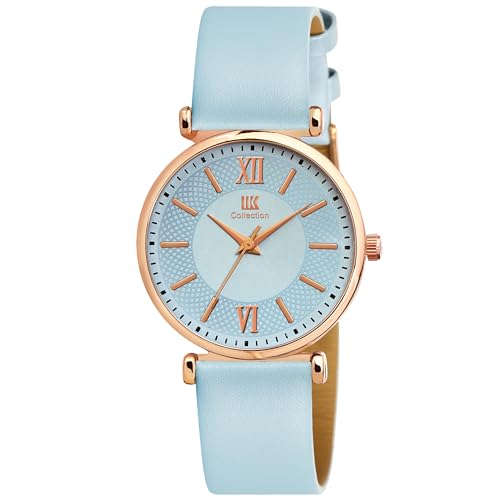 IIK COLLECTION Watches for Women Round Dial |Analogue Quartz Movemnet Ladies Watch|Long Battery Life|Leather Bracelet Strap|Buckle Lock Clasp Safety Watches for Girls - Image 2