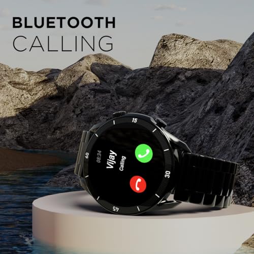 Fire-Boltt Legacy Luxury Smart Watch with 1.43” AMOLED, Bluetooth Calling, Wireless Charging, Voice Assistant, 110+ Sports Modes & Health Tracking, Smart Watch for Man & Woman– Black SS - Image 8