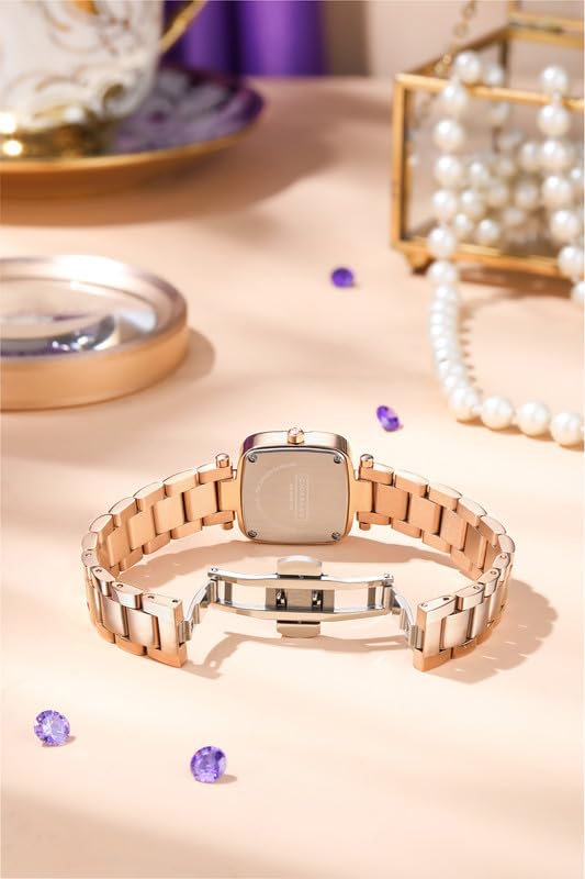 Giordano Monogram Watch for Women Dial with Metal & Leather Strap Fashionable Design, Water Resistant Quartz Analog – Perfect for Casual & Office Wear - Image 6